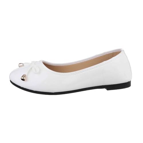 Ital Design Damenschuhe Ballerinas Klassische Ballerinas, TD2220-, Kunstleder, Weiß, Gr. 41 Ital Design Damenschuhe Ballerinas Klassische Ballerinas, TD2220-, Kunstleder, Weiß, Gr. 41 von Ital Design