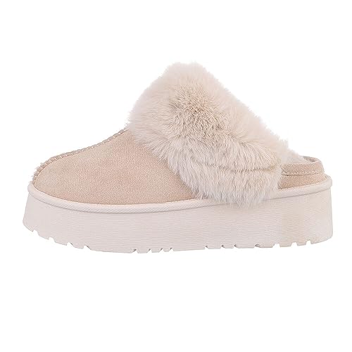Ital Design Damenschuhe Freizeitschuhe Hausschuhe, TA-235-, Textil, Beige, Gr. 39 von Ital Design