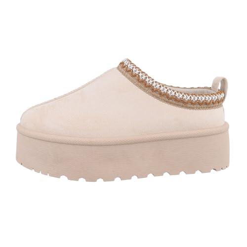 Ital Design Damenschuhe Freizeitschuhe Hausschuhe, WL-008-, Textil, Beige, Gr. 38 Ital Design Damenschuhe Freizeitschuhe Hausschuhe, WL-008-, Textil, Beige, Gr. 38 von Ital Design