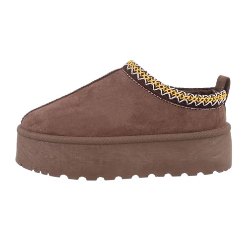 Ital Design Damenschuhe Freizeitschuhe Hausschuhe, WL-008-, Textil, Braun, Gr. 38 von Ital Design