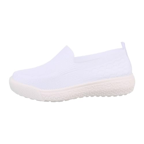 Ital Design Damenschuhe Freizeitschuhe Sneakers Low, 807-1-, Textil, Weiß, Gr. 36 von Ital Design