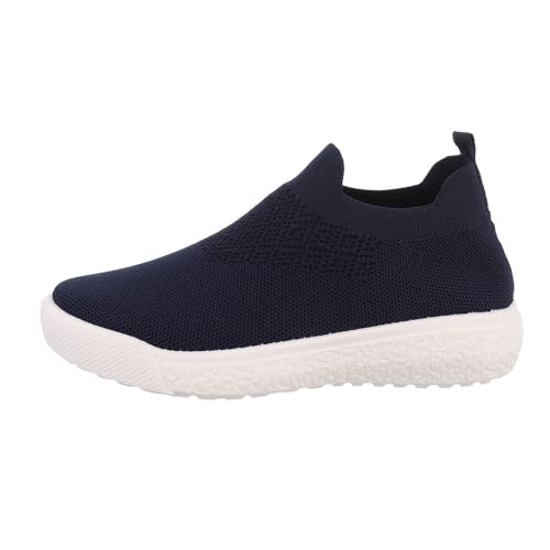 Ital Design Damenschuhe Freizeitschuhe Sneakers Low, 808-1-, Textil, Dunkelblau Weiß, Gr. 39 von Ital Design