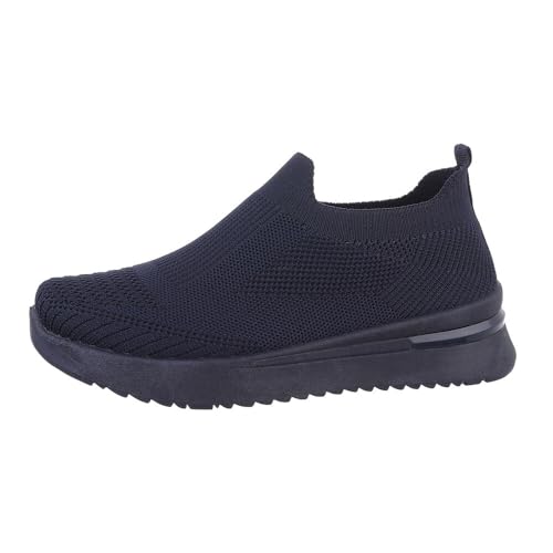 Ital Design Damenschuhe Freizeitschuhe Sneakers Low, 819-, Textil, Dunkelblau, Gr. 37 von Ital Design