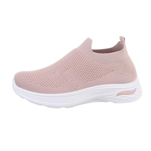 Ital Design Damenschuhe Freizeitschuhe Sneakers Low, 820-, Textil, Altrosa, Gr. 38 von Ital Design