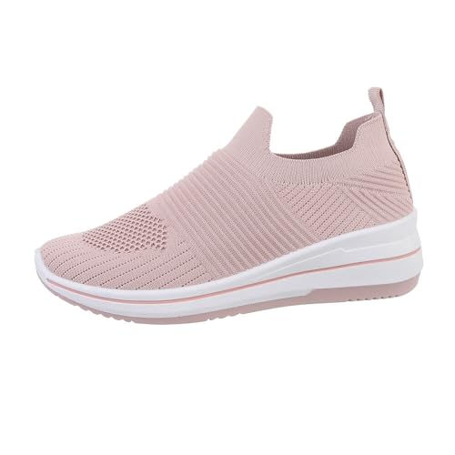 Ital Design Damenschuhe Freizeitschuhe Sneakers Low, 825-1-, Textil, Altrosa, Gr. 38 von Ital Design