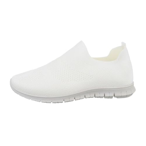 Ital Design Damenschuhe Freizeitschuhe Sneakers Low, A-1-1-1-, Textil, Weiß, Gr. 37 von Ital Design