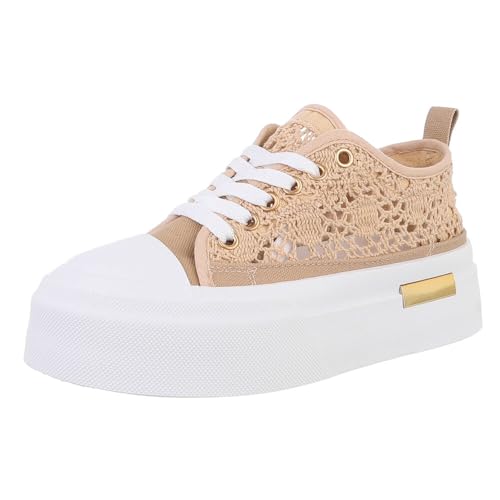 Ital Design Damenschuhe Freizeitschuhe Sneakers Low, PC2810-, Textil, Hellbraun Weiß, Gr. 39 Ital Design Damenschuhe Freizeitschuhe Sneakers Low, PC2810-, Textil, Hellbraun Weiß, Gr. 39 von Ital Design