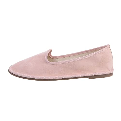 Ital Design Damenschuhe Halbschuhe Slipper, 9516-, Textil, Altrosa, Gr. 40 von Ital Design