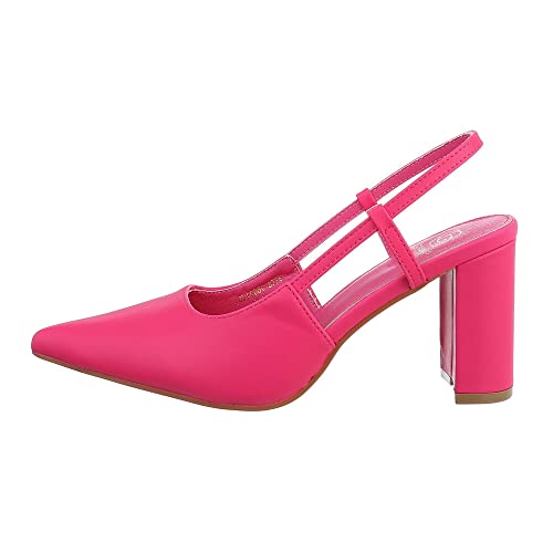 Ital Design Damenschuhe Pumps High Heel Pumps, LOLA5050-, Kunstleder, Pink, Gr. 37 von Ital Design