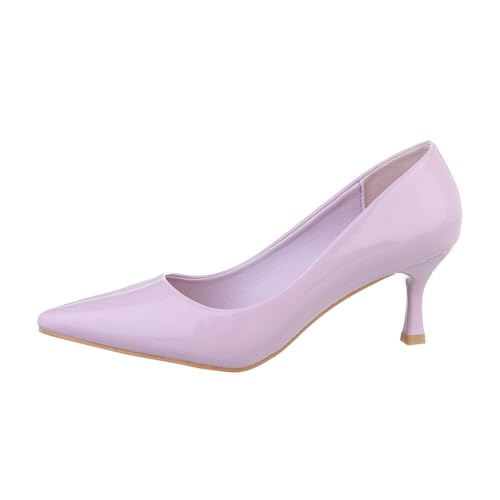 Ital Design Damenschuhe Pumps Klassische Pumps, LE-256-, Kunstleder, Lila, Gr. 36 von Ital Design