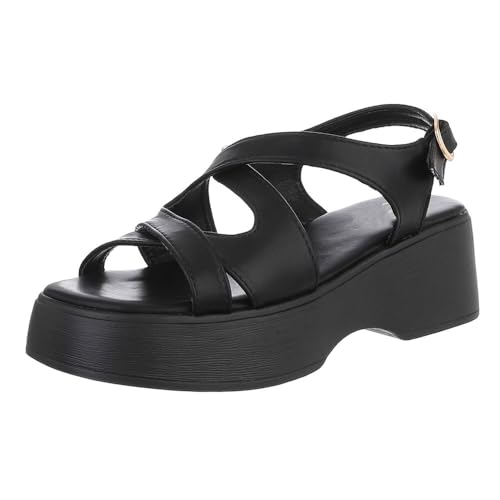 Ital Design Damenschuhe Sandalen & Sandaletten High-Heel Sandaletten, LX9612-, Kunstleder, Schwarz, Gr. 39 Ital Design Damenschuhe Sandalen & Sandaletten High-Heel Sandaletten, LX9612-, Kunstleder, Schwarz, Gr. 39 von Ital Design