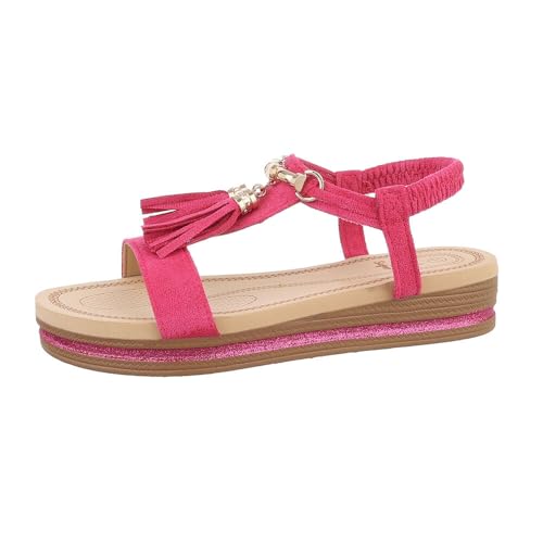 Ital Design Damenschuhe Sandalen & Sandaletten Keilsandaletten, AM202-, Kunstleder, Pink, Gr. 36 Ital Design Damenschuhe Sandalen & Sandaletten Keilsandaletten, AM202-, Kunstleder, Pink, Gr. 36 von Ital Design