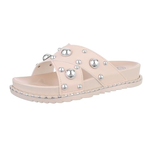 Ital Design Damenschuhe Sandalen & Sandaletten Keilsandaletten, CH848-, Kunstleder, Beige, Gr. 38 Ital Design Damenschuhe Sandalen & Sandaletten Keilsandaletten, CH848-, Kunstleder, Beige, Gr. 38 von Ital Design