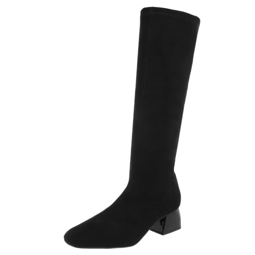 Ital Design Damenschuhe Stiefel Klassische Stiefel, NN632-, Textil, Schwarz, Gr. 37 von Ital Design