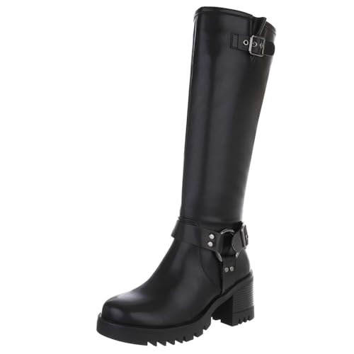 Ital Design Damenschuhe Stiefel Western- & Bikerstiefel, DES809P-, Kunstleder, Schwarz Silber, Gr. 36 Ital Design Damenschuhe Stiefel Western- & Bikerstiefel, DES809P-, Kunstleder, Schwarz Silber, Gr. 36 von Ital Design
