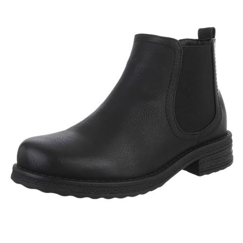 Ital Design Damenschuhe Stiefeletten Chelsea Boots, 1575-PA-, Kunstleder, Schwarz, Gr. 39 Ital Design Damenschuhe Stiefeletten Chelsea Boots, 1575-PA-, Kunstleder, Schwarz, Gr. 39 von Ital Design
