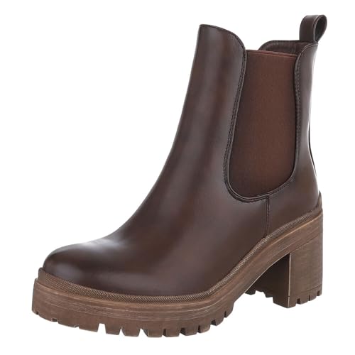 Ital Design Damenschuhe Stiefeletten Chelsea Boots, DES620P-, Kunstleder, Braun, Gr. 37 Ital Design Damenschuhe Stiefeletten Chelsea Boots, DES620P-, Kunstleder, Braun, Gr. 37 von Ital Design
