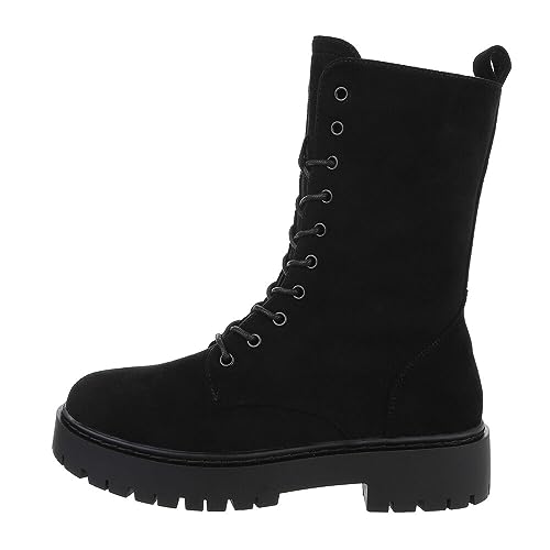 Ital Design Damenschuhe Stiefeletten Plateaustiefeletten, DES656-, Textil, Schwarz, Gr. 38 Ital Design Damenschuhe Stiefeletten Plateaustiefeletten, DES656-, Textil, Schwarz, Gr. 38 von Ital Design