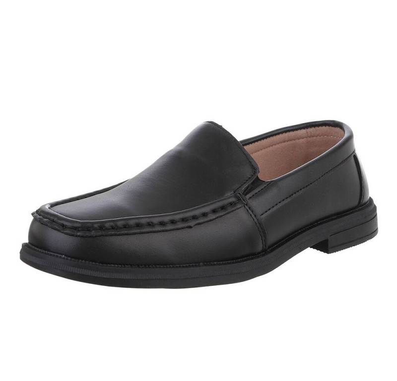 Coolwalk Eleganter Herrenschuh aus Kunstleder für Alltag und Freizeit Slipper (89858848) Blockabsatz Slipper in Schwarz von Coolwalk