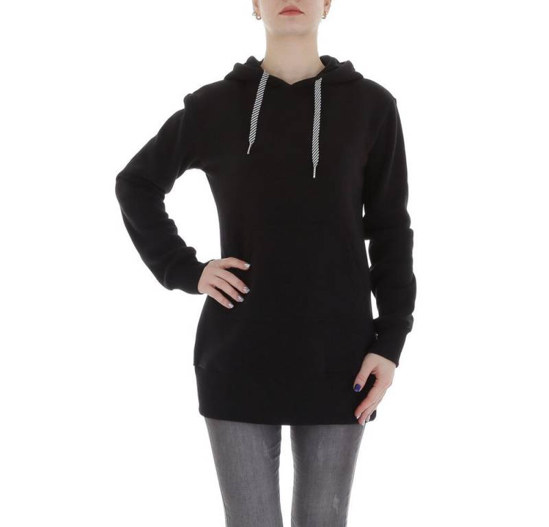 Ital-Design Fleeceshirt Damen Freizeit (86099135) Kapuze Pullover & Strick in Schwarz von Ital-Design