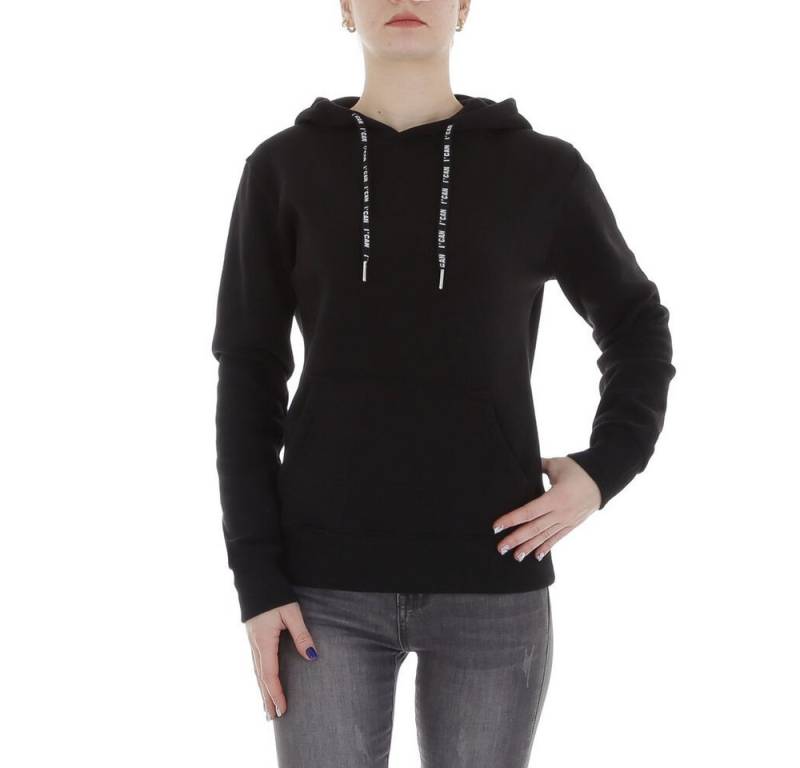 Ital-Design Fleeceshirt Damen Freizeit (86099147) Kapuze Pullover & Strick in Schwarz von Ital-Design