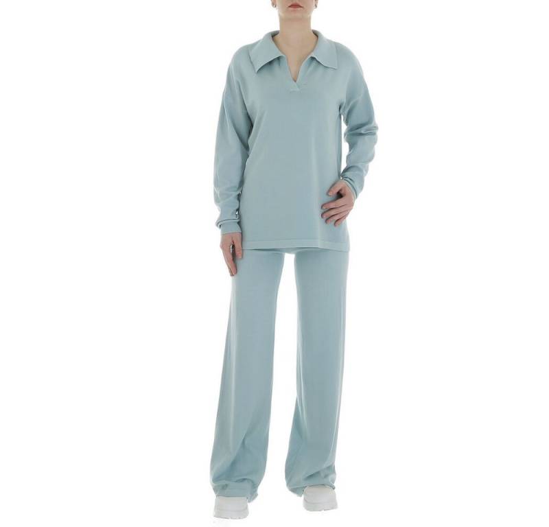 Ital-Design Freizeitanzug Damen Freizeit (86365266), Stretch Zweiteiler in Mint von Ital-Design
