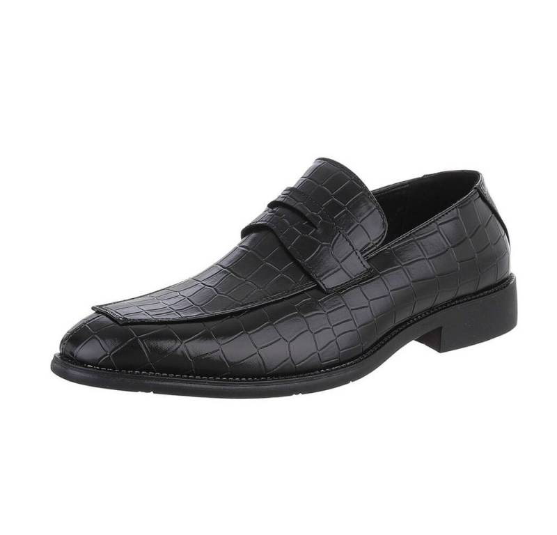 Coolwalk Herren Businessschuhe Elegant Slipper (87284601) Blockabsatz Business-Schuhe in Schwarz von Coolwalk