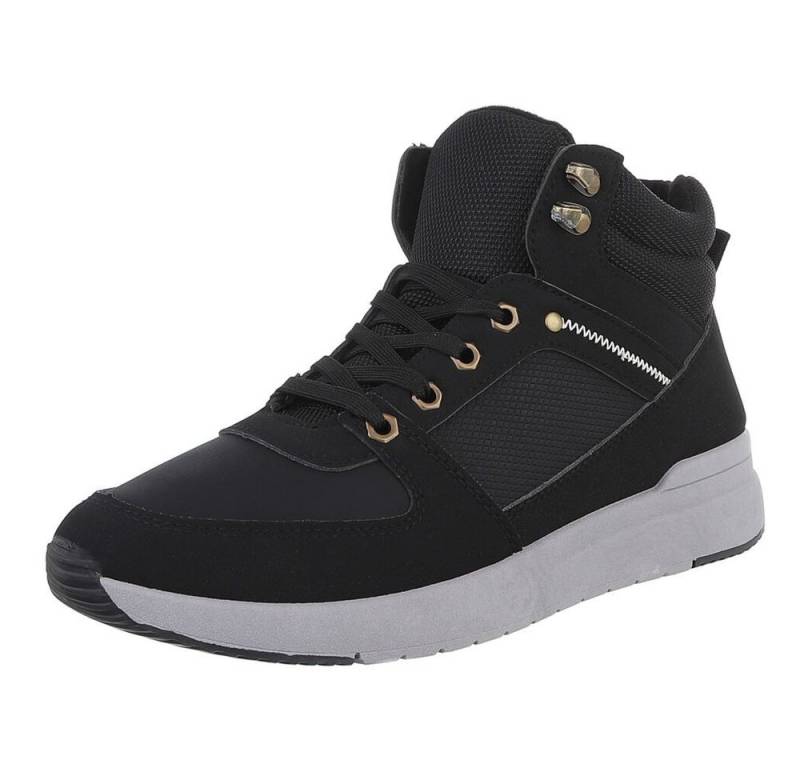 Coolwalk Herren High-Top Freizeit Sneaker (88828845) Flach Sneakers in Schwarz von Coolwalk