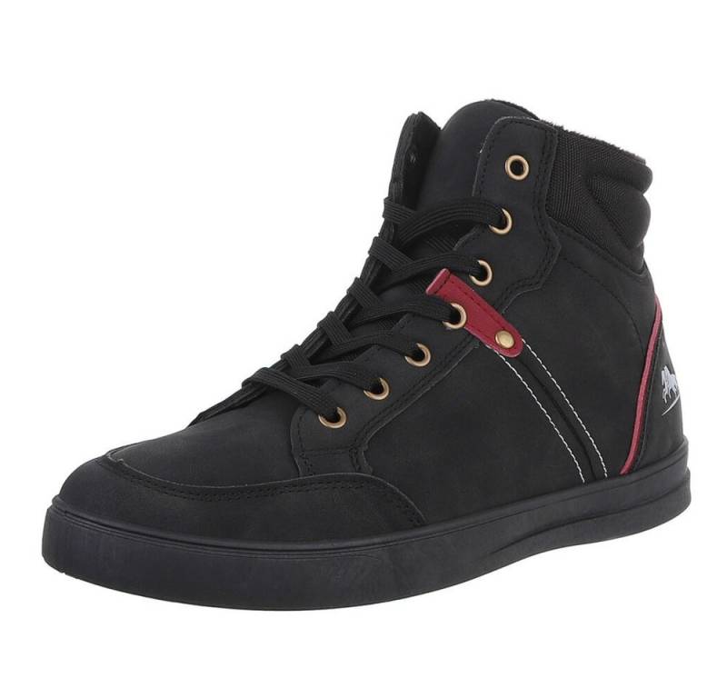 Coolwalk Herren High-Top Freizeit Sneaker (88828874) Flach Sneakers in Schwarz von Coolwalk