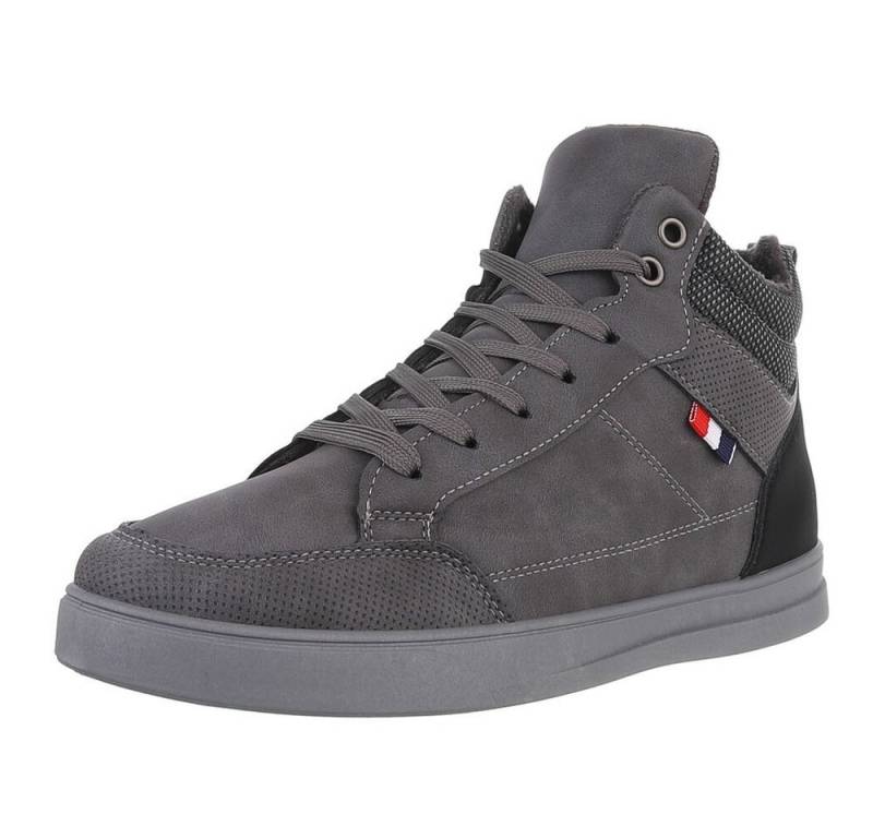 Coolwalk Herren High-Top Freizeit Sneaker (88828895) Flach Sneakers in Grau von Coolwalk