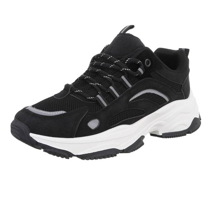 Coolwalk Herren Low-Top Freizeit Sneaker (88828867) Flach Sneakers in Schwarz von Coolwalk