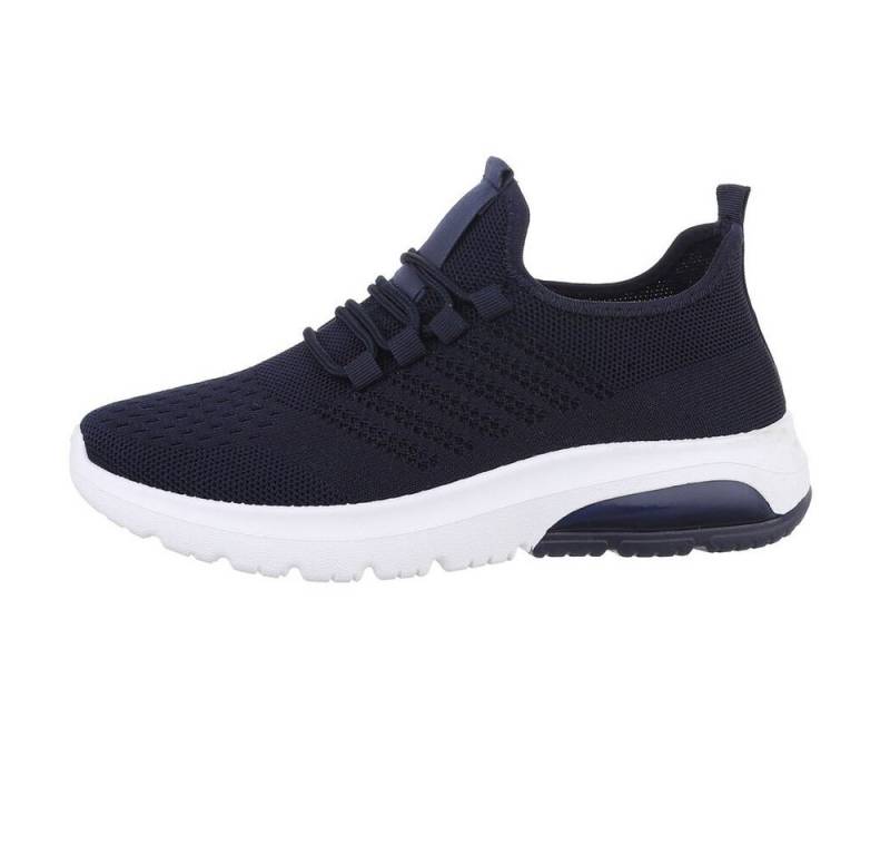 Coolwalk Herren Low-Top Freizeit Sneaker Flach Sneakers in Dunkelblau von Coolwalk