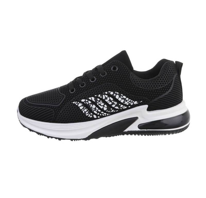 Coolwalk Herren Low-Top Freizeit Sneaker Flach Sneakers in Schwarz von Coolwalk