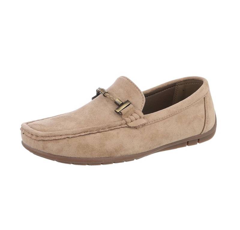Coolwalk Herren Mokassins Freizeit Slipper (87106487) Flach Slipper in Hellbraun von Coolwalk
