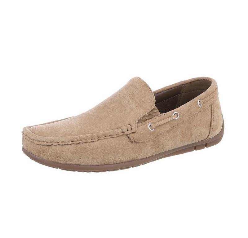 Coolwalk Herrenmokassins aus weichem Material für Freizeit und Alltag Sneaker (87106509) Flach Freizeitschuhe in Hellbraun von Coolwalk