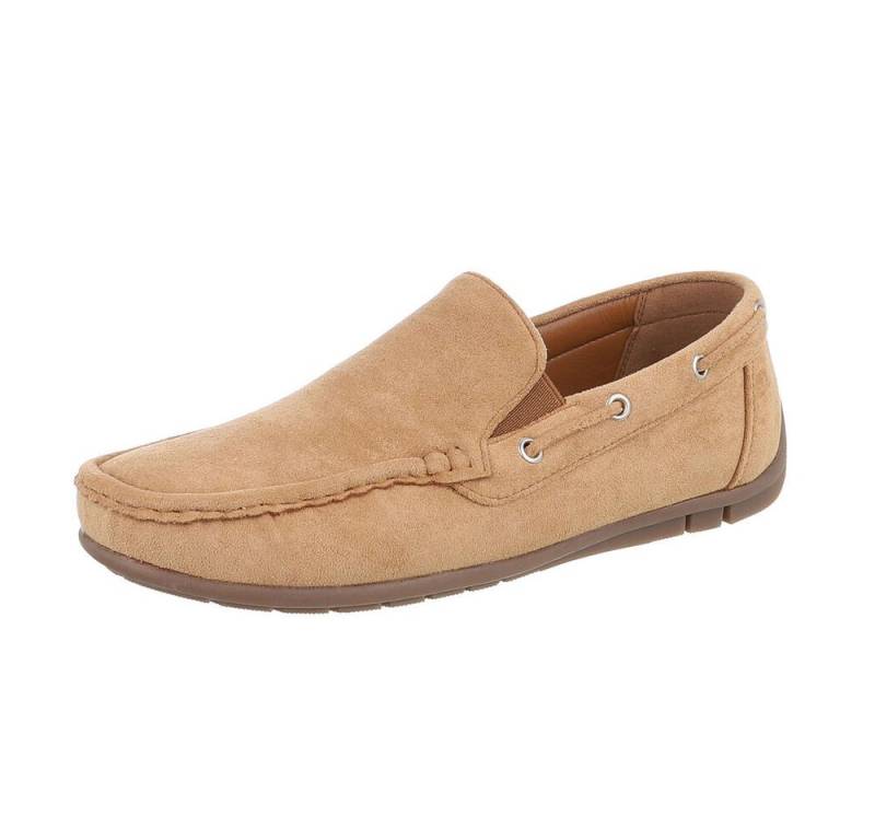 Coolwalk Herrenmokassins aus weichem Material für Freizeit und Alltag Sneaker (87106516) Flach Freizeitschuhe in Camel von Coolwalk