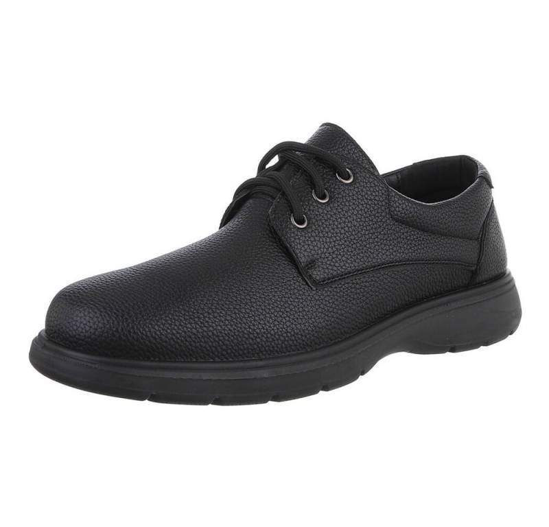 Coolwalk Herren Schnürschuhe Elegant Schnürschuh (88828920) Blockabsatz Schnürer in Schwarz von Coolwalk