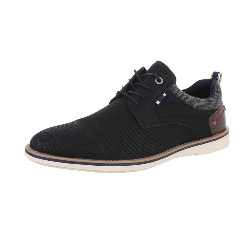 Coolwalk Herren Schnürschuhe Freizeit Schnürschuh (87284614) Flach Schnürer in Schwarz von Coolwalk