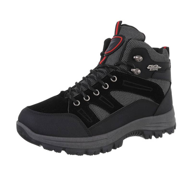 Coolwalk Herren Schnürschuhe Outdoor Stiefelette (87284683) Flach Boots in Schwarz von Coolwalk