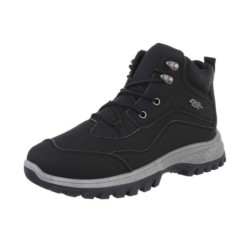 Coolwalk Herren Schnürschuhe Outdoor Stiefelette (87284706) Flach Boots in Schwarz von Coolwalk