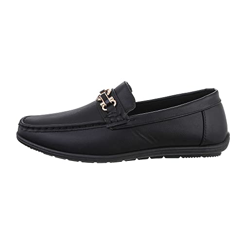 Ital Design Herrenschuhe Halbschuhe Slipper, AW85003-, Kunstleder, Schwarz, Gr. 41 von Ital Design