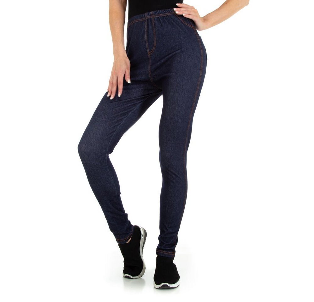 Ital-Design Jeansleggings Damen Freizeit Stretch Jeggings in Blau von Ital-Design