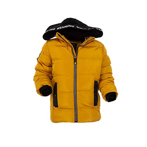 Ital Design Jungen Gesteppte GEFÜTTERTE Jacke Nature Gr. 86/92 Gelb von Ital Design