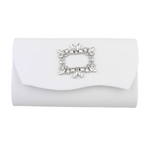 Ital Design KLEINE DAMEN ABENDTASCHE KUNSTLEDER CLUTCH SCHULTERTASCHE MIT STRASS WEIß Ital Design KLEINE DAMEN ABENDTASCHE KUNSTLEDER CLUTCH SCHULTERTASCHE MIT STRASS WEIß von Ital Design