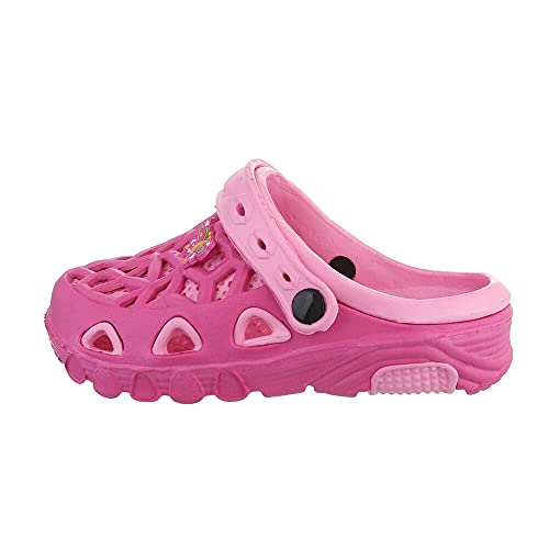 Ital-Design Kinderschuhe Schuhe Sandalen, 237-1-, Synthetik, Pink, Gr. 34 von Ital-Design