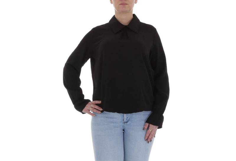 Ital-Design Langarmbluse Damen Elegant (85915897) Bluse in Schwarz von Ital-Design