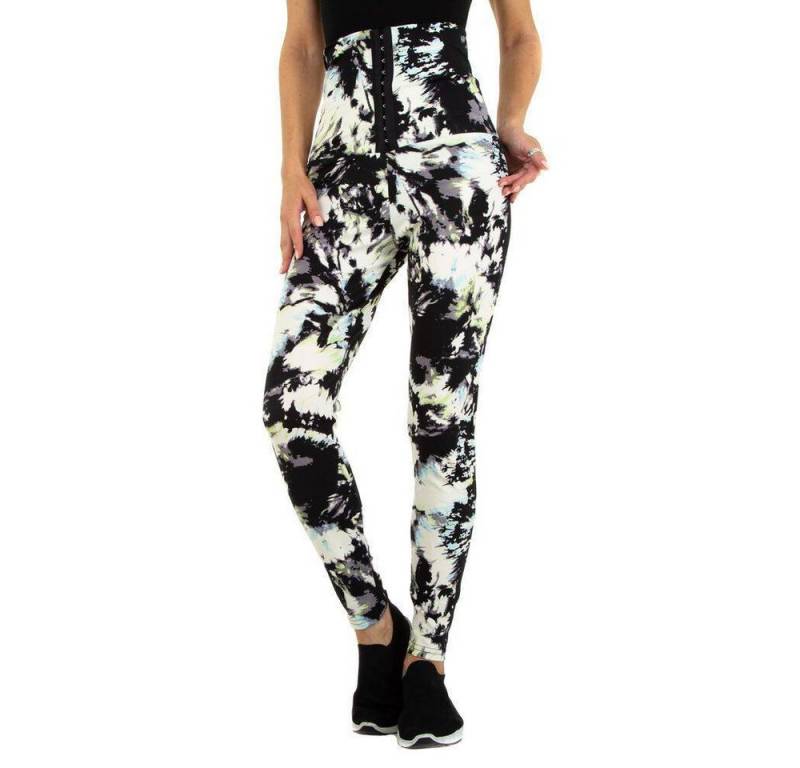 Ital-Design Leggings Damen Freizeit Camouflage Stretch Klassische Leggings in Grün von Ital-Design