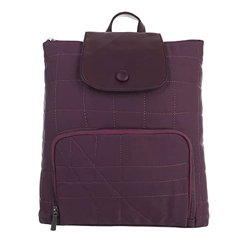 Ital Design MITTELGROßE DAMEN RUCKSACK TEXTIL FREIZEITTASCHE LILA von Ital Design