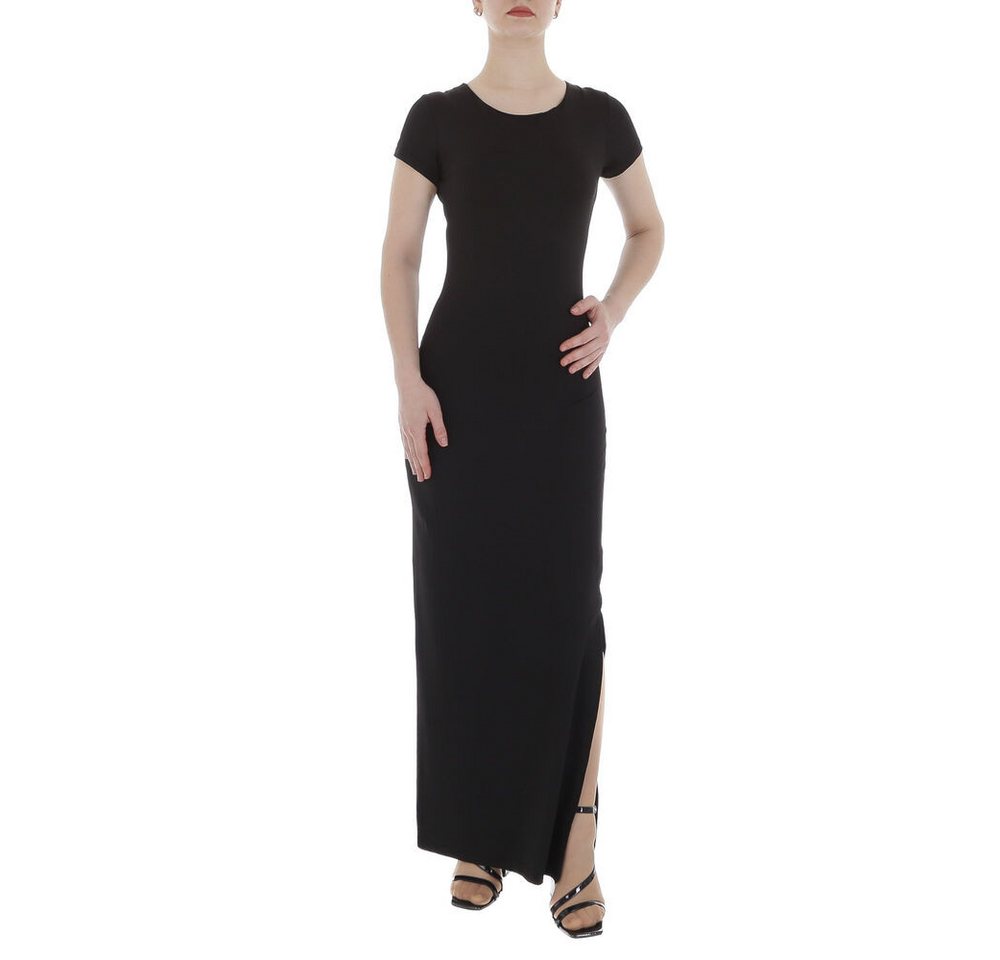 Ital-Design Maxikleid Damen Elegant Pencil (86365228) Stretch Maxikleid in Schwarz von Ital-Design