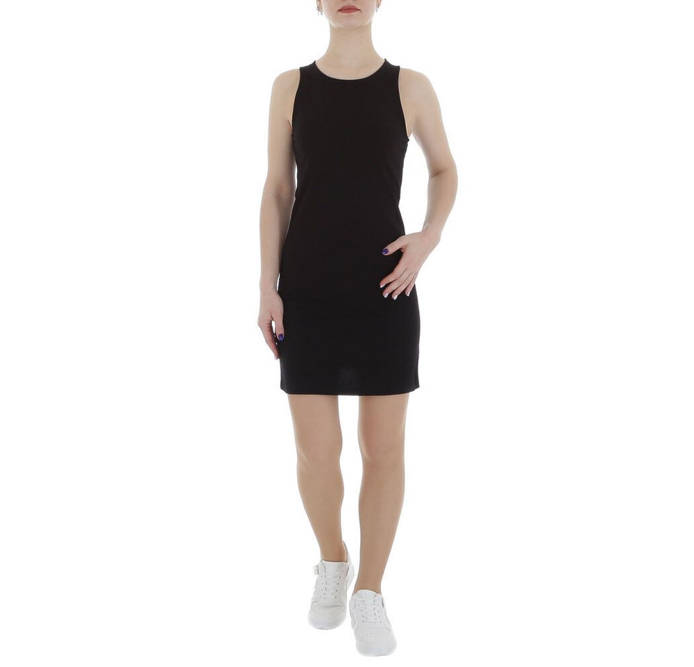 Ital-Design Minikleid Damen Freizeit (85987315) Stretch Minikleid in Schwarz von Ital-Design